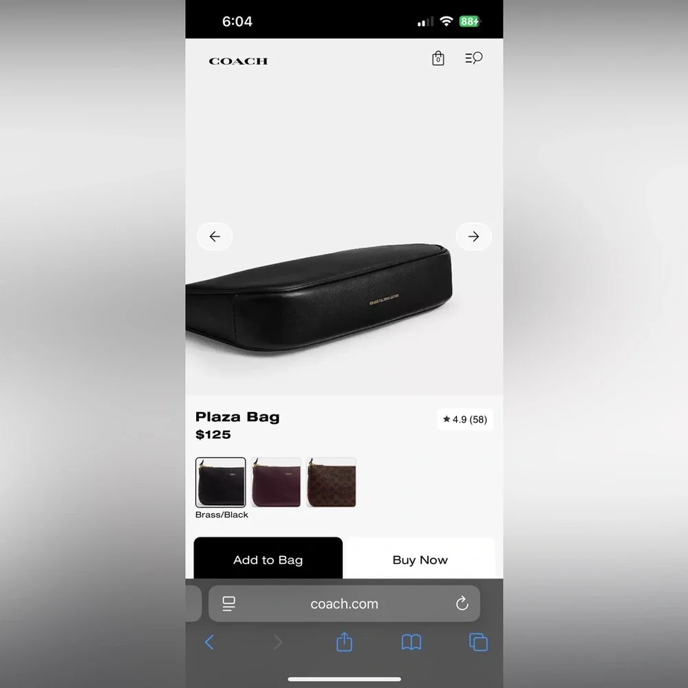 Coach plaza bag brass/black - Picture 7 of 8
